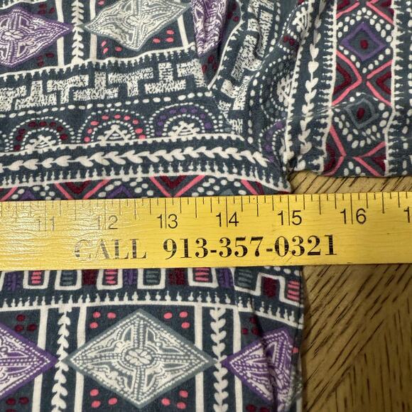 Loveappella Purple Geometric‎ Print Mini Dress - Picture 8 of 10